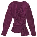 Purple Silk Knitwear Sophie Theallet