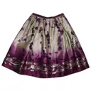 Silk mid-length skirt Oscar De La Renta