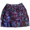 Purple Silk Skirt Marc by Marc Jacobs