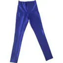 Purple Synthetic Trousers American Apparel