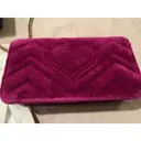 GG Marmont Chain Flap Wallet velvet crossbody bag Gucci