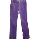 Purple Velvet Trousers Paul & Joe
