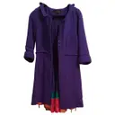 Purple Wool Coat Louis Vuitton