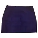 Purple Wool Skirt Versace