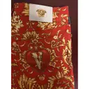 Red Cotton - elasthane Shorts Versace
