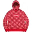 Red Cotton Knitwear & Sweatshirt Louis Vuitton x Supreme