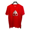 Red Cotton T-shirt Moose Knuckles