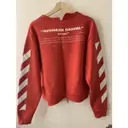 Buy Off-White Red Cotton Knitwear & Sweatshirt online