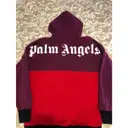 Palm Angels Red Cotton Knitwear & Sweatshirt for sale