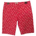 Red Cotton Shorts Peserico