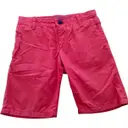 Red Cotton Shorts Bonpoint