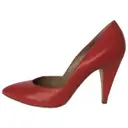 Red Leather Heels Balenciaga