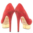 Leather heels Charlotte Olympia