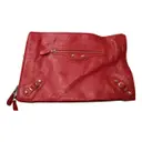 City leather clutch bag Balenciaga