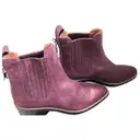 Leather ankle boots Coach