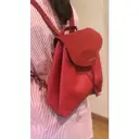 Leather backpack Coccinelle