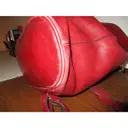 Leather backpack Delvaux - Vintage