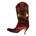 Leather cowboy boots Dolce & Gabbana