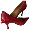 Leather heels Gianni Versace - Vintage