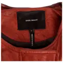 Buy Isabel Marant Red Leather Biker jacket online