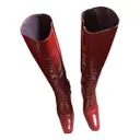 Leather boots Karen Millen - Vintage
