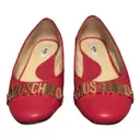Leather ballet flats Moschino - Vintage