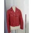 Leather biker jacket Pinko