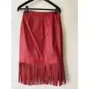 Buy Pinko Leather mid-length skirt online