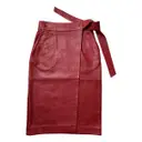 Spring Summer 2020 leather mid-length skirt Ba&sh
