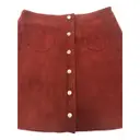 Spring Summer 2020 leather mini skirt Claudie Pierlot