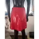 Yves Saint Laurent Leather mini skirt for sale - Vintage