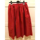 Buy Uma Wang Linen mid-length skirt online