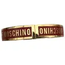 Red Metal Bracelet Moschino Love