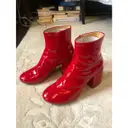 Patent leather ankle boots MM6