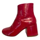 Patent leather ankle boots MM6