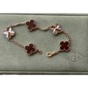 Vintage Alhambra pink gold bracelet Van Cleef & Arpels