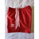 Red Polyester Shorts Adidas