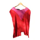 Red Polyester Top Sandro