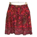 Silk mid-length skirt Cacharel - Vintage