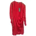 Red Silk Dress Balmain