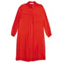 Red Silk Dress Chloé