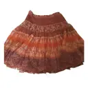 Silk mid-length skirt Gai Mattiolo