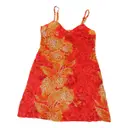 Silk mini dress Kenzo - Vintage