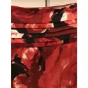 Silk mid-length skirt Massimo Dutti