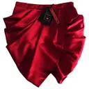 Silk mini skirt Balmain For H&M