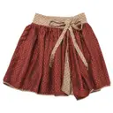 Red Silk Skirt Diane Von Furstenberg