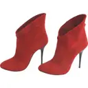 Red Suede Ankle boots Giuseppe Zanotti