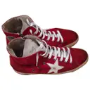 Red Suede Trainers Golden Goose