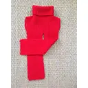 Carven Red Wool Scarf for sale