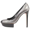 Leather heels Gina